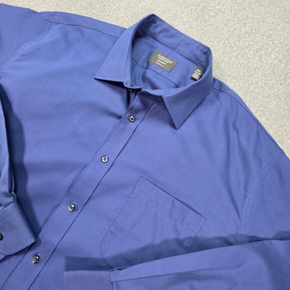 2 X Nordstrom Dress Shirts Mens 18.5-34/35 Check Non Iron Stretch Traditional - Picture 3 of 13